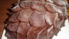 Новогодний шоколадный торт "Сосновая  шишка"
