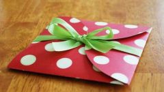 Как сделать подарочный конверт