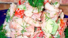 Как приготовить салат с креветками и авокадо