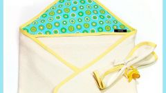 How to sew a towel with a corner hood