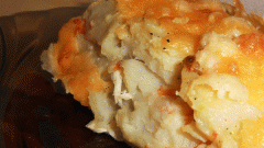 How to prepare potato casserole with minced meat