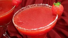 Non-alcoholic strawberry Margarita