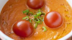 Суп-пюре из запеченных томатов