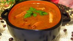 Острый томатно-фасолевый суп