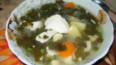 Простой рецепт низкокалорийного супа из щавеля: