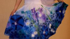 How to sew a short skirt the bell on elastic