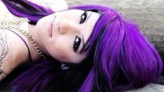 Как получить фиолетовые волосы