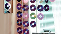 Как сделать шторы из CD-дисков