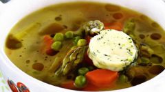 Летний суп с овощами 