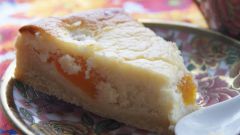 Персиковый тарт с нежным кремом