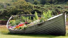Старая лодка - идеи для дизайна сада