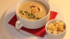 Крем-суп из шампиньонов - нестандартное блюдо к вашему столу