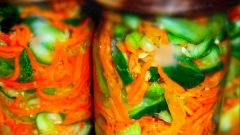 Готовим огурцы с корейской морковью