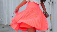 How to sew a pleated skirt 