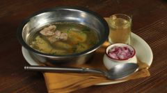 Delicious and aromatic soup with cod