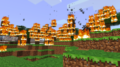Как сделать огонь в Minecraft