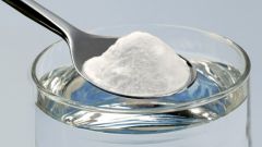 It is helpful to gargle with baking soda