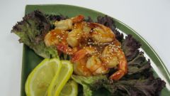 How to cook shrimp with mussels in teriyaki sauce: recipe