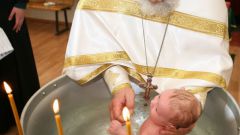 The baptism of a child of the customs and traditions