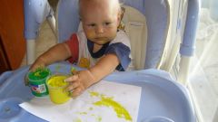 Пальчиковые краски для детей до года: пробуем рисовать 