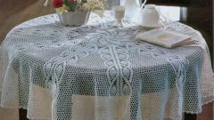 How to tie tablecloth crochet 