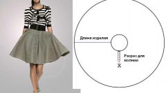 How to sew a skirt sun flare