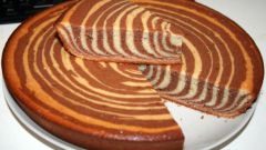 Торт "Зебра" - рецепт приготовления