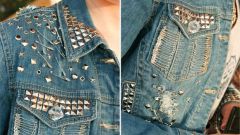 How to decorate a Jean jacket with his hands 