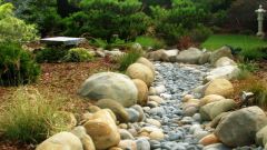 Как обустроить в саду сухой ручей, в чем его преимущества