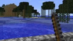 How to make a fishing rod and catch a fish in Minecraft
