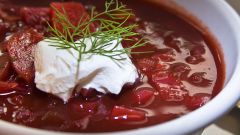 How to cook borsch with beets, so it was red