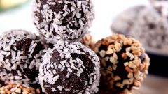 A simple recipe of chocolates or cakes of oatmeal