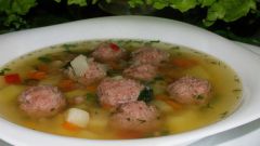How to cook soup with meatballs step - by-step recipe