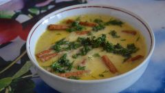 Как приготовить сливочный крем-суп из свежего салата на курином бульоне 