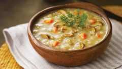 How to make soup out of frozen mushrooms