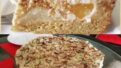 Как приготовить быстрый торт с грушами и персиками