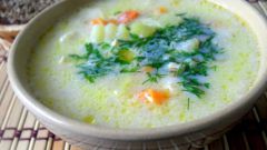Milk-vegetable soup