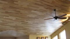 Как укладывать ламинат на потолок