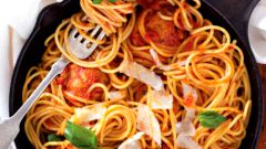Как приготовить спагетти с фрикадельками