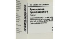 "Апоморфина гидрохлорид": инструкция по применению