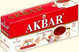 Akbar – бренд пакетированного черного чая не самого лучшего качества