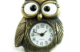 Часы на цепочке в виде совы