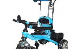 Трехколесный велосипед-коляска для малышей