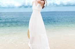 Легкое пляжное платье Bohemia viscose beach dress romantic