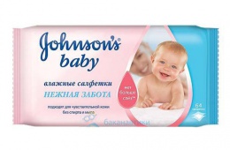 Влажные салфетки Johnson's baby "Нежная забота"
