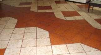 How to stick the tiles on the floor