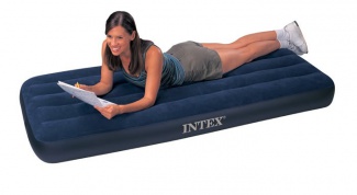 How to glue an inflatable mattress Intex