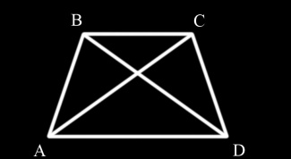 Как доказать, что диагонали в трапеции равны