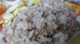 How to cook rice with minced meat