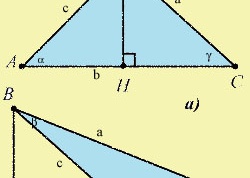 Как найти высоты треугольника